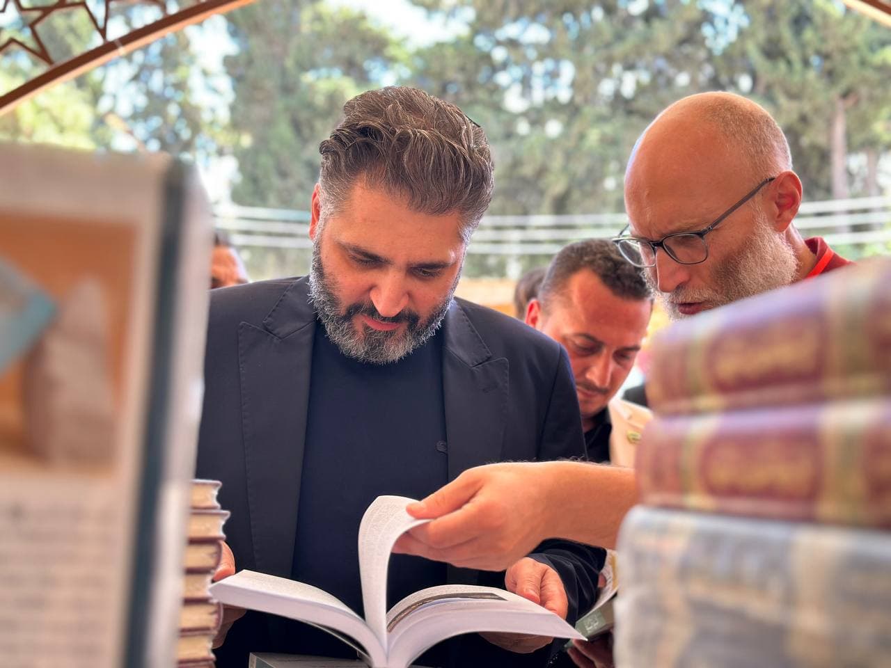 The Minister of Culture inspects the pavilions of the Idlib Book Fair 2026 - 1