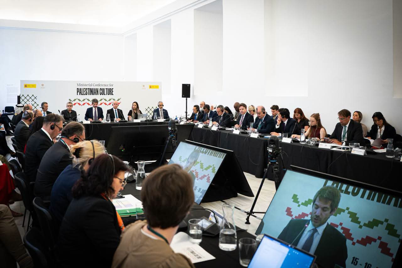 The Ministry of Culture participates in the International Conference for the Reconstruction of the Cultural Sector in Palestine in Madrid